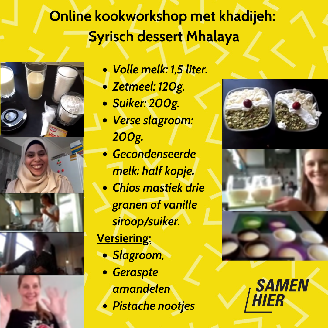 Samen Hier online event#1: Syrisch koken met Khadijeh Blog