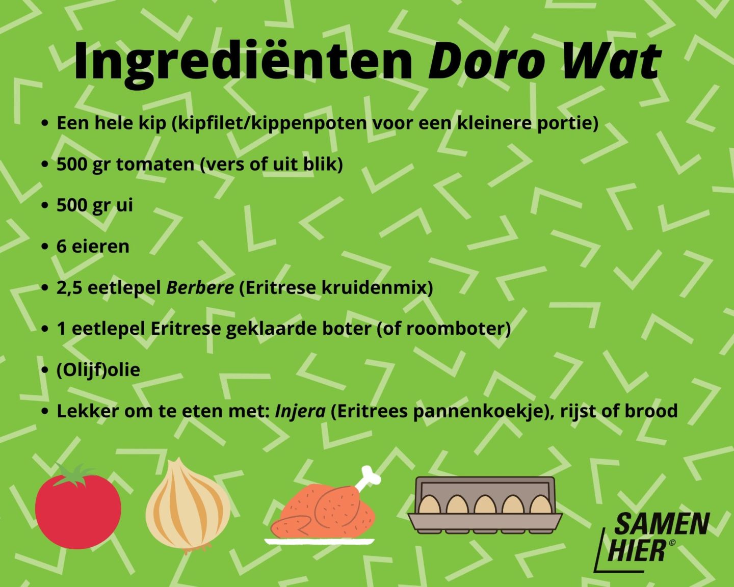 Samen Hier online event #3: Eritrees koken met Liya Blog